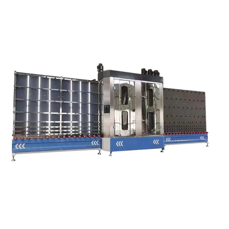 Triple double glazing processing line vertical glass washing equipment for sale