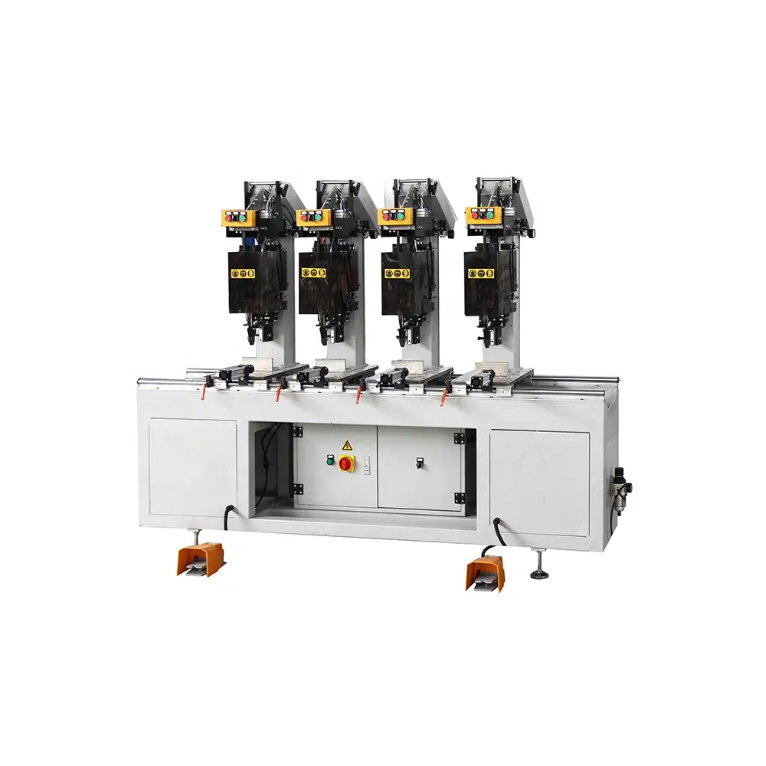 PVC windows and doors making four head screws fastening machine for window machines