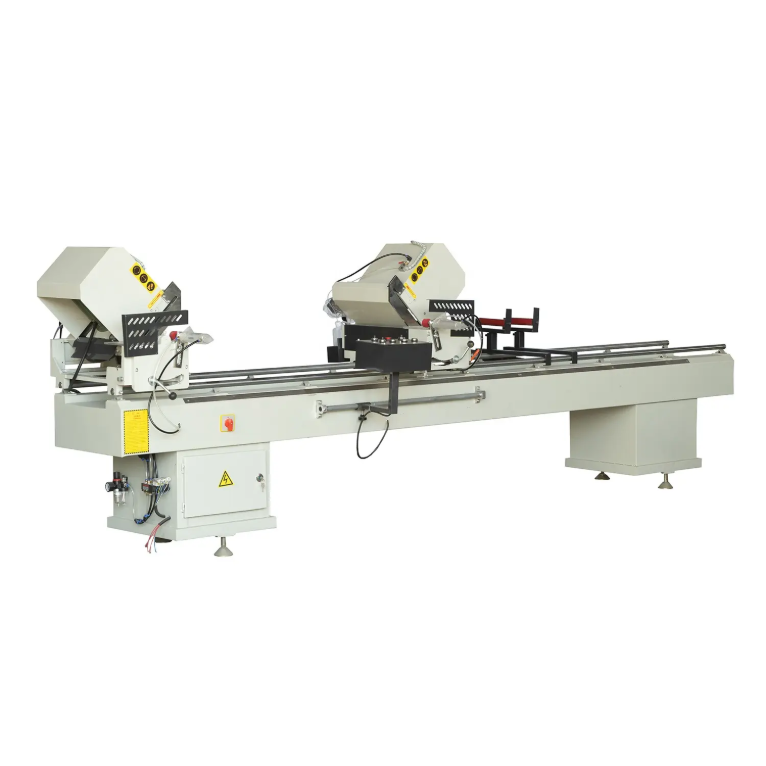 Double head aluminium and upvc cutting saw for pvc windows and doors manufacturer