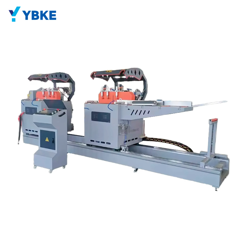 Dual-Head 550mm Aluminum Profile Saw Window Door Making Machine